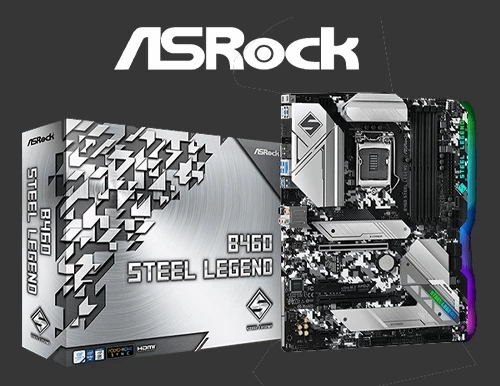 B460-(PP0430015)ASRock Motherboard B460 Steel Legend (DCD